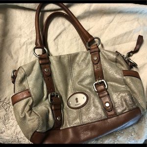 Fossil Gold Shimmer Purse